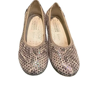 Mephisto Iridescent Polka Dot Ballet Flats Size 7